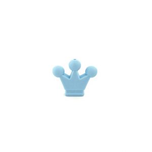 силиконовая фигурка-корона 35*30*7 мм цвет пастельно голубой