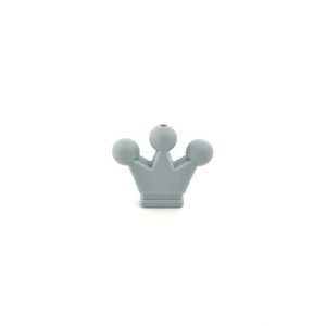 силиконовая фигурка-корона 35*30*7 мм цвет светло серый