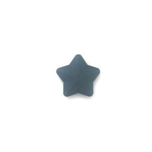 фактурная силиконовая звезда 45 мм цвет темно серый
