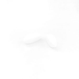 силиконовая бусина старфрут 30*10*10 мм цвет белый
