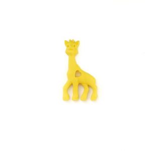 силиконовый прорезыватель жираф вариант №2 100*55*13 мм желтый