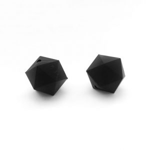 силиконовые икосаэдры 19 мм черные