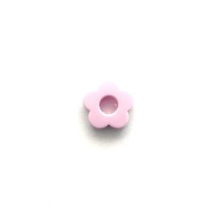 силиконовый цветок с отверстием 27*27*8 мм бледно розовый