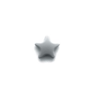 силиконовая звезда гладкая 45*45*8 мм светло серая