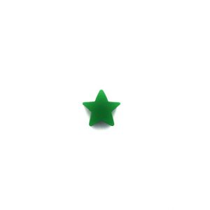 деревянная бусина мини звезда 18*8 мм зеленая