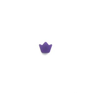 деревянная мини корона 13*17*8 мм цвет фиолетовый