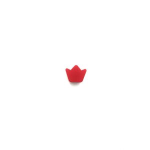 деревянная мини корона 13*17*8 мм цвет красный