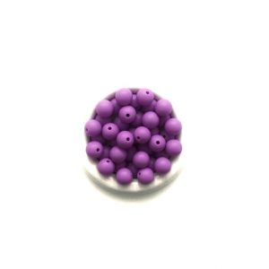 силиконовые бусины 12 мм фиолетовые