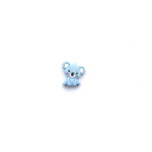 силиконовые фигурки-коалы 28*27*8 мм цвет нежно голубой