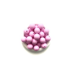 силиконовые бусины 15 мм нежно розовый