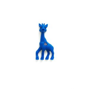 силиконовый прорезыватель жираф 100*55*13 мм светло синие