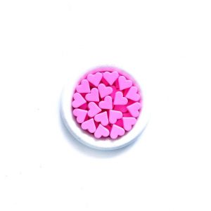 силиконовое мини сердечко 14*13*9 мм цвет розовый