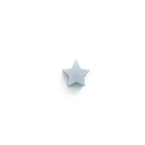 деревянная бусина звезда 22*10 мм серебро