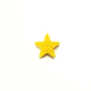 силиконовая звезда в звезде 30*30 мм цвет желтый