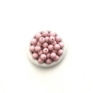 силиконовые бусины 12 мм пудровый розовый