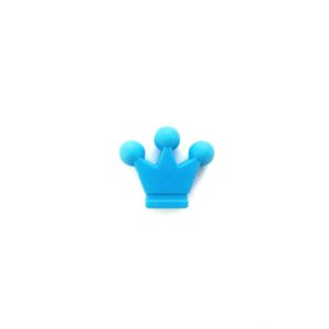 силиконовая фигурка-корона 35*30*7 мм цвет голубой