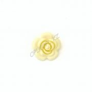 силиконовая бусина цветок кремовый желтый 40*40 мм