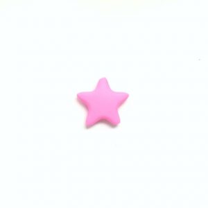 силиконовая звезда гладкая 45*45*8 мм розовая