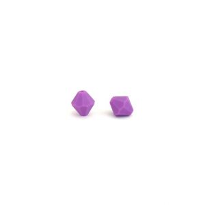 силиконовые бусины бриллиант 13*13*14 мм цвет фиолетовый