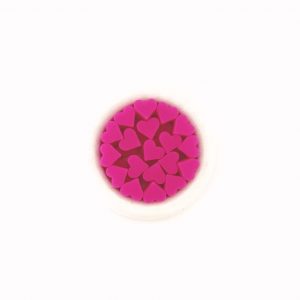 силиконовое мини сердечко 14*13*9 мм цвет барби