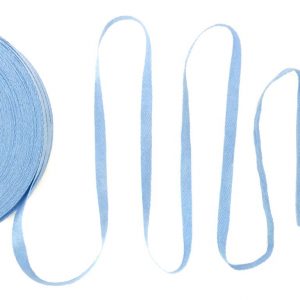 киперная лента ширина 1 см цвет пудровый синий (1 метр) плетение в 21 нить