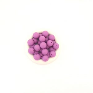 силиконовые бусины 15 мм фиолетовые