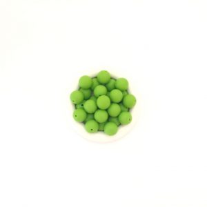 силиконовые бусины 15 мм зеленые
