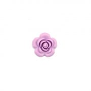 силиконовая бусина цветок лиловый розовый 40*40 мм