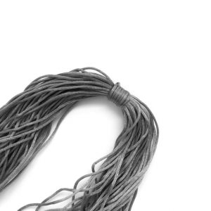 шнур сатиновый серый 1,7 мм 1 метр