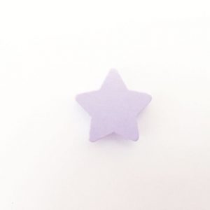 деревянная бусина звезда 22*10 мм цвет лиловый