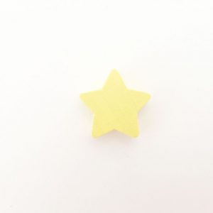 деревянная бусина звезда 22*10 мм светло желтая