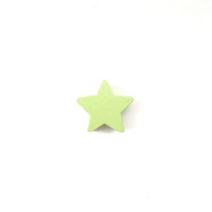 деревянная бусина звезда 22*10 мм цвет лимон