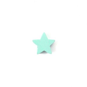 деревянная бусина звезда 22*10 мм цвет мята