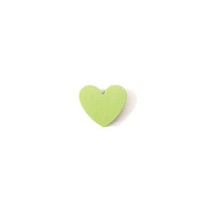 деревянное мини сердце 21*18*8 мм лимон