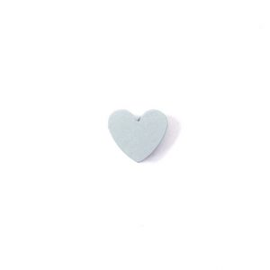 деревянное мини сердце 21*18*8 мм светло серое