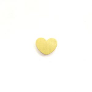 деревянное мини сердце 21*18*8 мм светло желтое