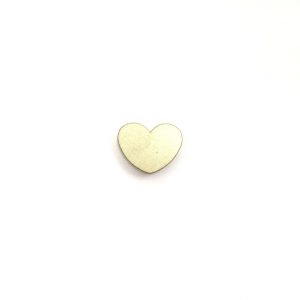 деревянное мини сердце 21*18*8 мм золото