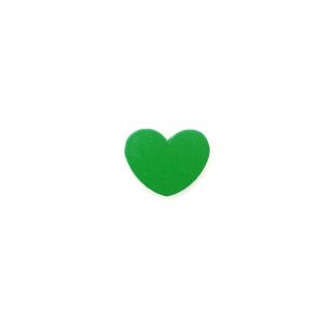 деревянное мини сердце 21*18*8 мм зеленое