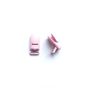 пластиковая клипса 40*18*10 мм нежно розовая