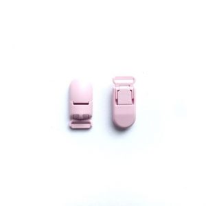 стандартная пластиковая клипса 40*18*10 мм бледно розовая