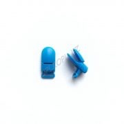 стандартная пластиковая клипса 40*18*10 мм голубая