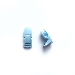 пластиковая клипса 48*20*10 мм нежно голубая