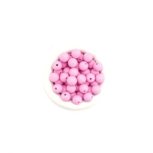 силиконовые бусины 12 мм нежно розовые