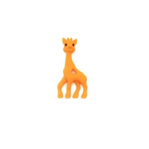 силиконовый прорезыватель жираф 100*55*13 мм оранжевый