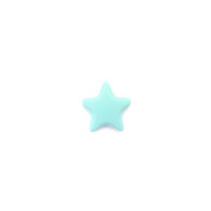 силиконовая звезда гладкая 45*45*8 мм светлая бирюза
