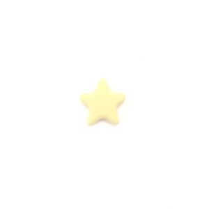 силиконовая звезда гладкая 45*45*8 мм кремовая желтая