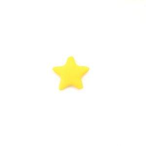 силиконовая звезда гладкая 45*45*8 мм желтая