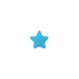 силиконовая звезда гладкая 45*45*8 мм голубая