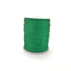 шнур сатиновый зеленый 1,5 мм 1 метр