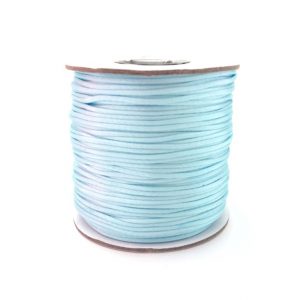 шнур сатиновый нежно голубой 1,5 мм 1 метр